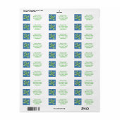 Aboriginals schilderschildpad etiket (Full Sheet)