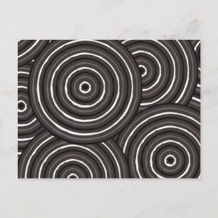 Aborigineel lijnschilderij briefkaart