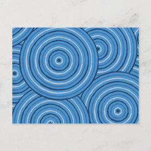 Aborigineel lijnschilderij briefkaart