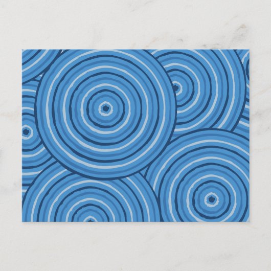 Aborigineel lijnschilderij briefkaart (Voorkant)