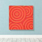 Aborigineel lijnschilderij canvas afdruk (Insitu (Houten vloer))