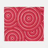 Aborigineel lijnschilderij fleece deken (Voorkant (Horizontaal))