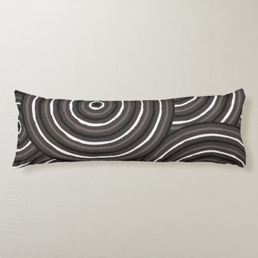 Aborigineel lijnschilderij lichaamskussen (Voorkant)