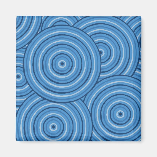 Aborigineel lijnschilderij magneet (Voorkant)
