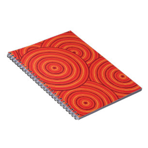 Aborigineel lijnschilderij notitieboek