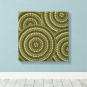 Aborigineel schilderij canvas afdruk (Insitu (Houten vloer))