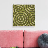 Aborigineel schilderij canvas afdruk (Insitu (Woonkamer))