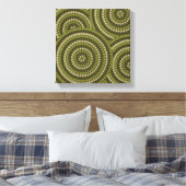 Aborigineel schilderij canvas afdruk (Insitu (Slaapkamer))