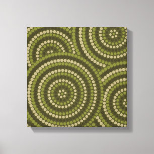 Aborigineel schilderij canvas afdruk