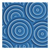 Aborigineel schilderij perfect poster (Voorkant)