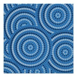 Aborigineel schilderij perfect poster