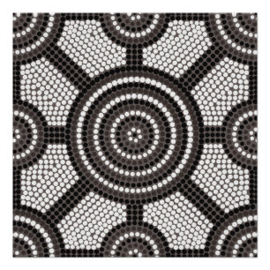 Aborigineel schilderij poster