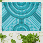 Aborigineel schilderij theedoek (Gevouwen)