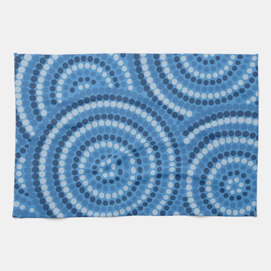 Aborigineel schilderij theedoek (Horizontaal)