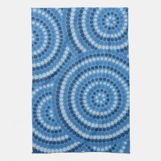 Aborigineel schilderij theedoek (Verticaal)