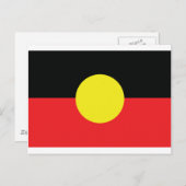 aborigini australia vlag briefkaart (Voorkant / Achterkant)