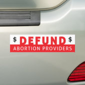 Aboringaanbieders aflossen bumpersticker (Op auto)