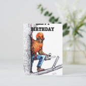 Aboristisch cadeau chirurg Birthday. Briefkaart (Staand voorkant)