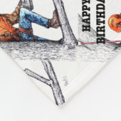 Aboristisch cadeau chirurg Birthday. Fleece Deken (Hoek)