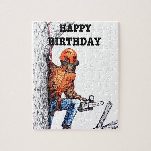 Aboristisch cadeau chirurg Birthday. Legpuzzel (Verticaal)
