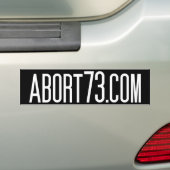 Abort73.com Bumpersticker (Op auto)