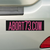 Abort73.com Bumpersticker (Op auto)