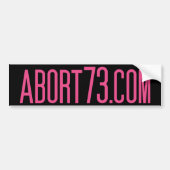 Abort73.com Bumpersticker (Voorkant)