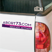 Abort73.com / Onderwijs. Activeer. Bumpersticker (Op Truck)