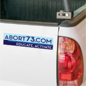 Abort73.com / Onderwijs. Activeer. Bumpersticker (Op Truck)