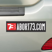 Abort73.com (webbanner) Bumpersticker (Op auto)