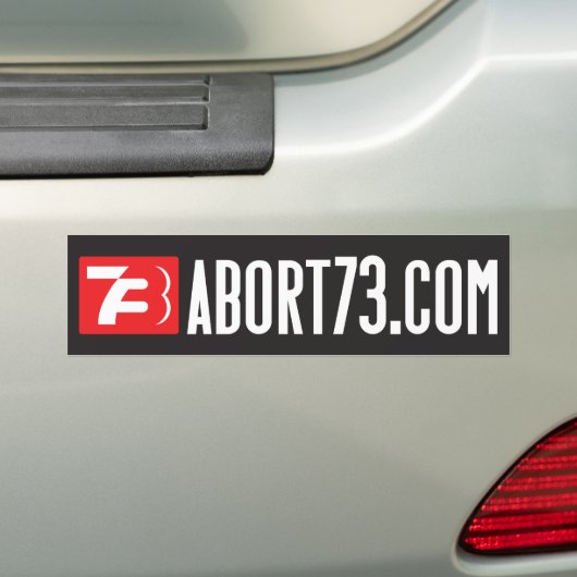 Abort73.com (webbanner) Bumpersticker (Op auto)
