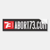 Abort73.com (webbanner) Bumpersticker (Voorkant)