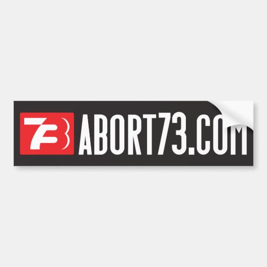 Abort73.com (webbanner) Bumpersticker (Voorkant)