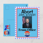 Abort Briefkaart John Kennedy (Voorkant / Achterkant)
