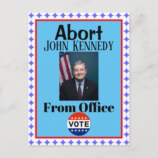 Abort Briefkaart John Kennedy (Voorkant)