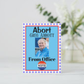 Abort Greg Abbott Briefkaart (Staand voorkant)