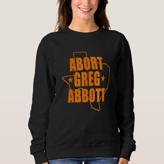 Abort Greg Abbott Texas Map Trui (Voorkant)