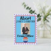 Abort James Lankford Briefkaart (Staand voorkant)