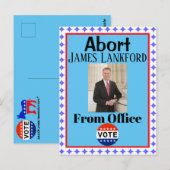 Abort James Lankford Briefkaart (Voorkant / Achterkant)