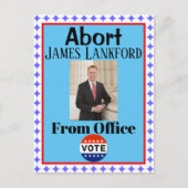 Abort James Lankford Briefkaart (Voorkant)
