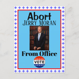 Abort Jerry Moran Briefkaart