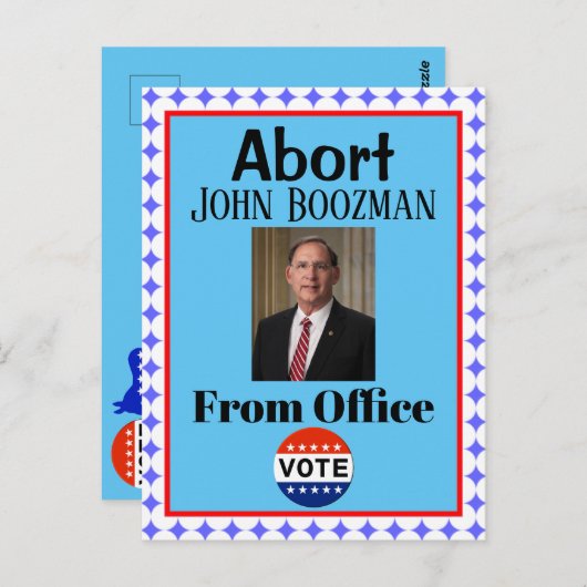 Abort John Boozman Briefkaart (Voorkant / Achterkant)