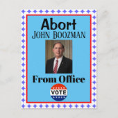 Abort John Boozman Briefkaart (Voorkant)