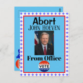 Abort John Hoeven Briefkaart (Voorkant / Achterkant)