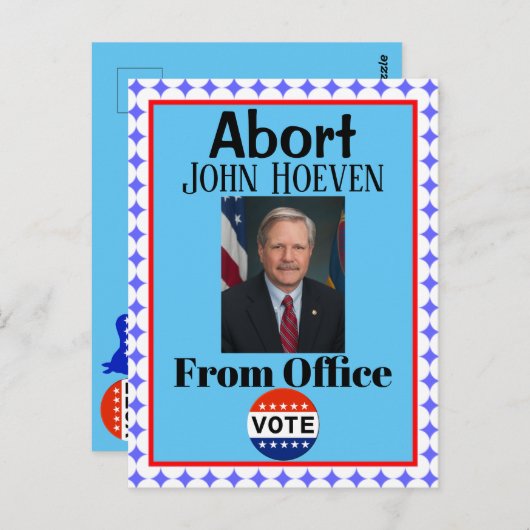 Abort John Hoeven Briefkaart (Voorkant / Achterkant)