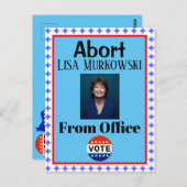 Abort Lisa Murkowski Briefkaart (Voorkant / Achterkant)
