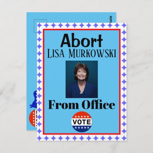 Abort Lisa Murkowski Briefkaart (Voorkant / Achterkant)