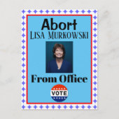 Abort Lisa Murkowski Briefkaart (Voorkant)