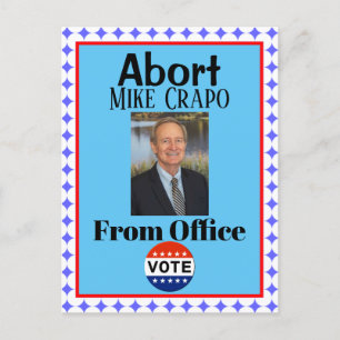 Abort Mike Crapo Briefkaart