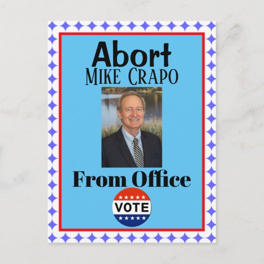 Abort Mike Crapo Briefkaart (Voorkant)